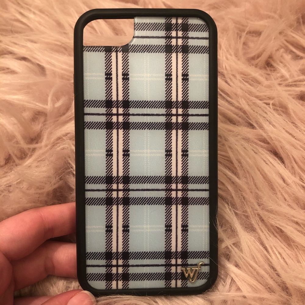 Wildflower Blue Plaid iPhone SE/6/7/8 Case!